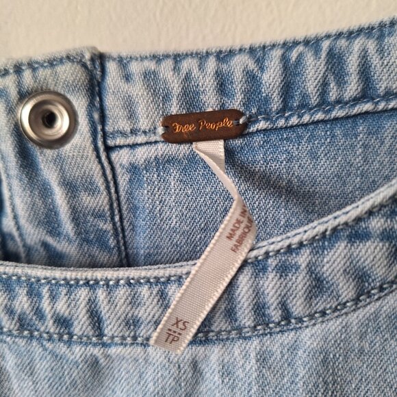 Free People Arland Mini Dress - XS - Bayshore Wash - Picture 5 of 9